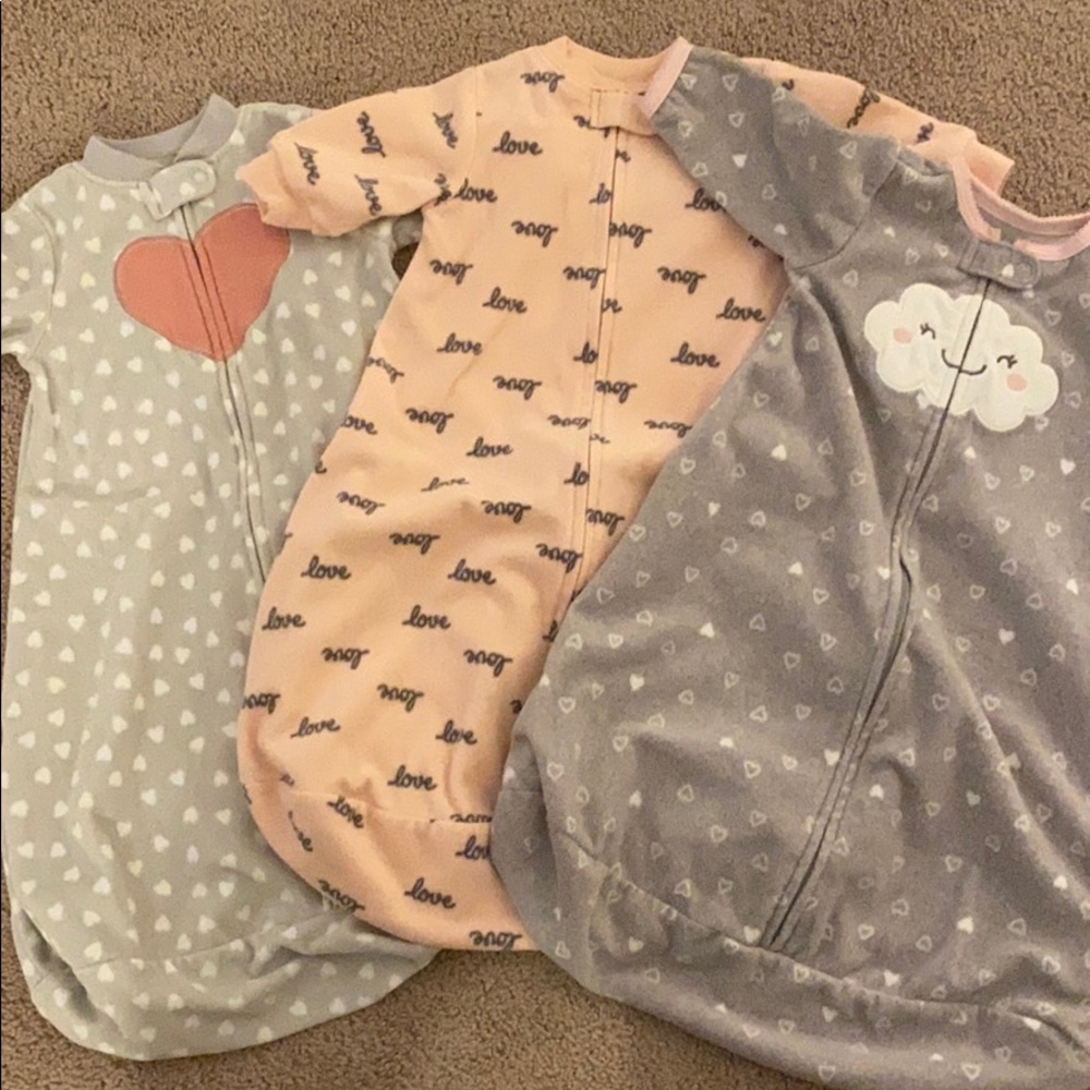 4 Carter’s fleece sleep sac size small